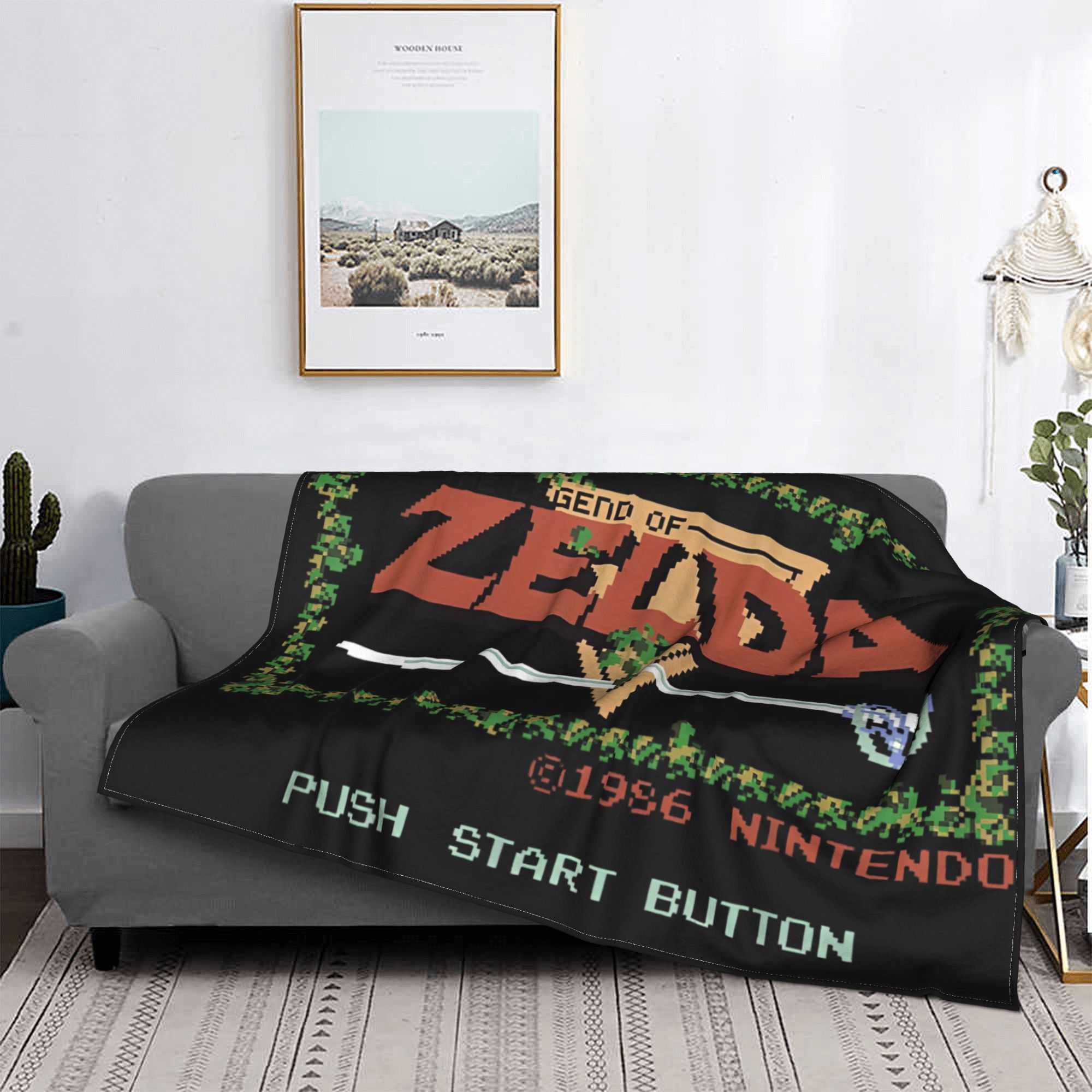 Retro Gaming Zelda - Z-Zelda Legends фланелевое одеяло классическое NES