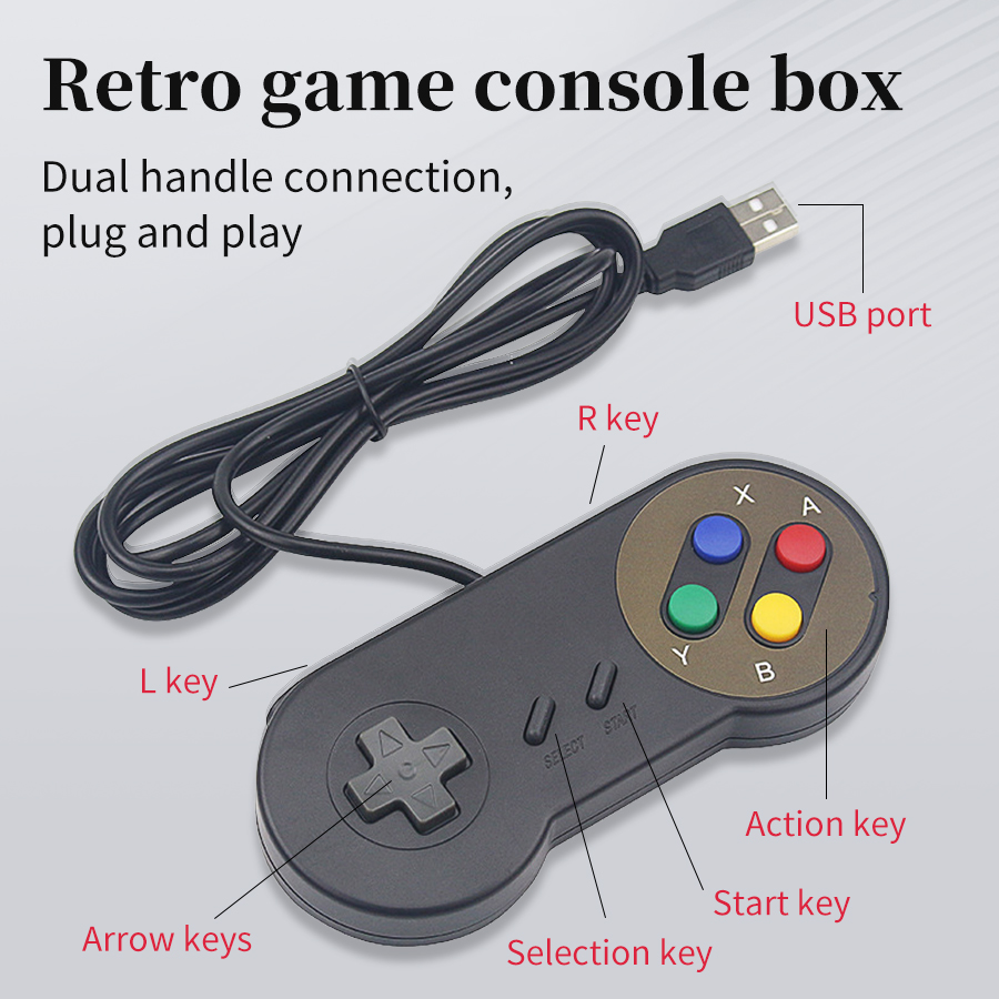 Retro Gaming Raspberry Pi 3 - Игровой USB-геймпад Plug and Play для